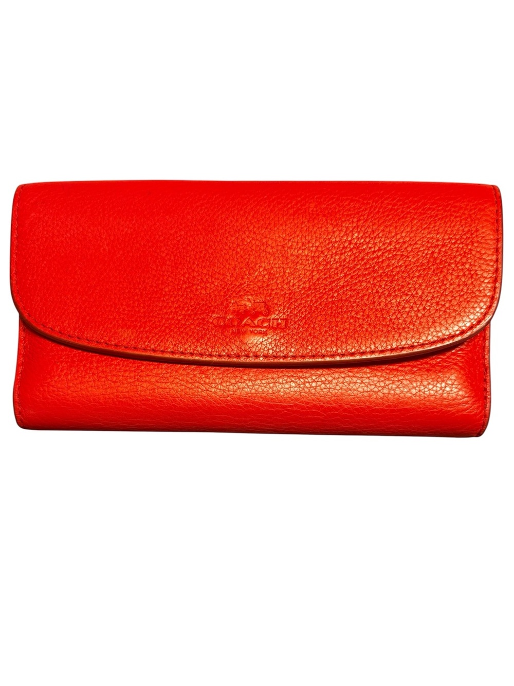 Coach Red Leather Continental Wallet